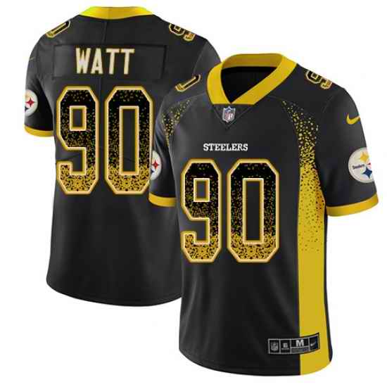 Nike Steelers 90 T. J. Watt Black Team Color Men s Stitched NFL